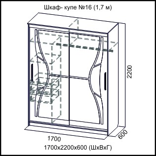 Шкаф купе 16 сборка