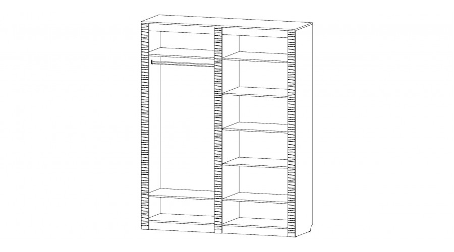 Серия Ривьера Шкаф 4-х створчатый
